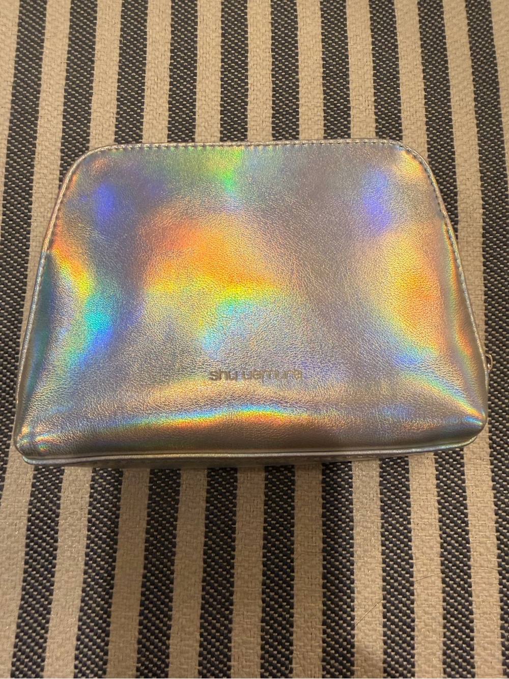 SHU UEMURA Beauty Iridescent Holographic Cosmetic Pouch ✨✨✨🩶🩶🩶
